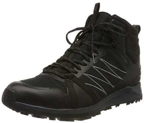 The North Face Mens Litewave Fastpack II Mid WP, Zapato para Caminar Hombre, TNF Black, 42.5 EU