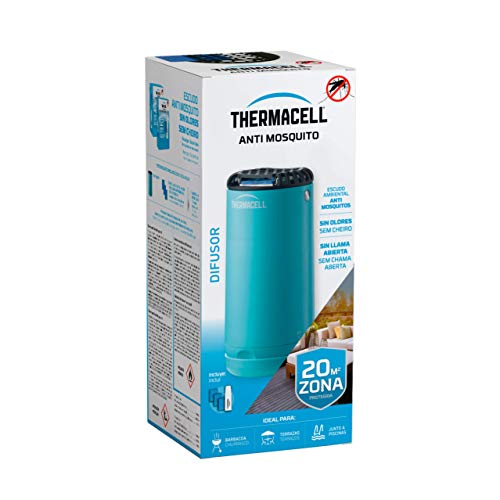 ThermaCELL - Anti Mosquito para Exterior. 20 m2 de protección sin DEET, Incluye difusor + Recarga + 3 recambios