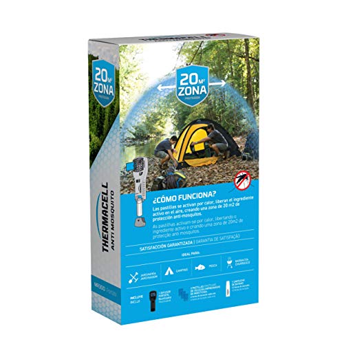 ThermaCELL - Anti Mosquito Portátil para Exterior. 20 m2 de protección sin DEET, Incluye difusor + Recarga + 3 recambios