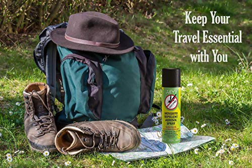 Theye Potente aerosol natural repelente de mosquitos, DEET libre de alcohol hasta 6 horas de protección 150 ml