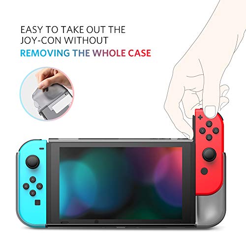 UGREEN Carcasa para Switch, Funda Protectora Suave TPU + PC Absorción de Golpes, Case Anti Arañazo para Switch Consola y Joy con