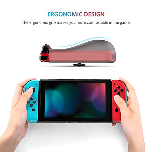 UGREEN Carcasa para Switch, Funda Protectora Suave TPU + PC Absorción de Golpes, Case Anti Arañazo para Switch Consola y Joy con