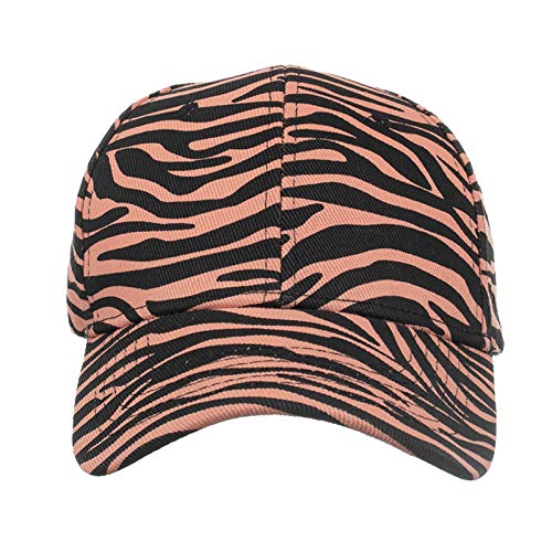 Unisex Zebra Impreso Gorras de béisbol Moda Hip Hop Hombres Mujeres Animal Stripe Print Sun Hat Ajustable al aire libre SportsCap, #017, Taille unique