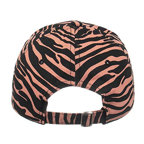 Unisex Zebra Impreso Gorras de béisbol Moda Hip Hop Hombres Mujeres Animal Stripe Print Sun Hat Ajustable al aire libre SportsCap, #017, Taille unique