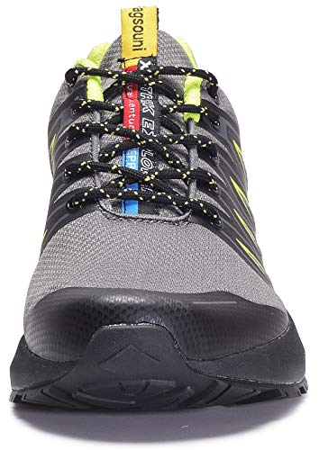 Zapatillas de Trail Running para Hombre Mujer Zapatillas Deporte Zapatos para Correr Gimnasio Sneakers Deportivas - Gris D - 41 EU