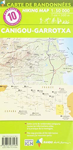 10 Canigou/Garrotxa 1/50 000: Canigó Grand Site. Parc naturel de la zone volcanique de Garrotxa. Hiking Map (CARTES PYRENEES - 1/50.000)