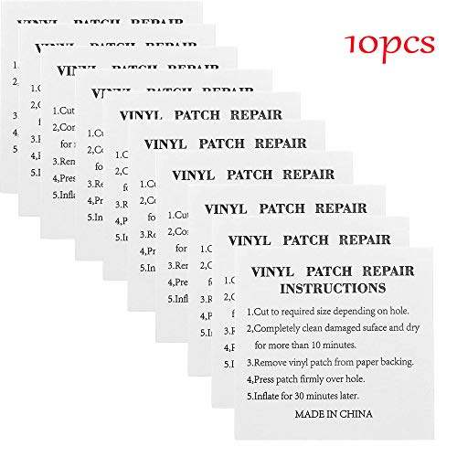 10 piezas de cinta transparente de reparación de carpas, parches adhesivos de reparación para mochilas / toldos / tiendas de campaña / chaquetas de exterior y colchones inflables