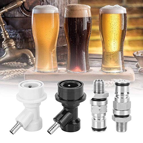 1/4 In Homebrew Keg Ball Lock Post Connector Conector Keg Ball Lock Connector Set Accesorios De Elaboración De Cerveza Pin Lock Style Keg Post Homebrew