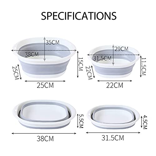 2 Paquetes Cuenco para Fregadero Cuenco para Fregadero Plegable para Camping Cuenco Plegable para Exterior Cubo Plegable para Camping Cuenco Plegable Cesta Que Ahorra Espacio