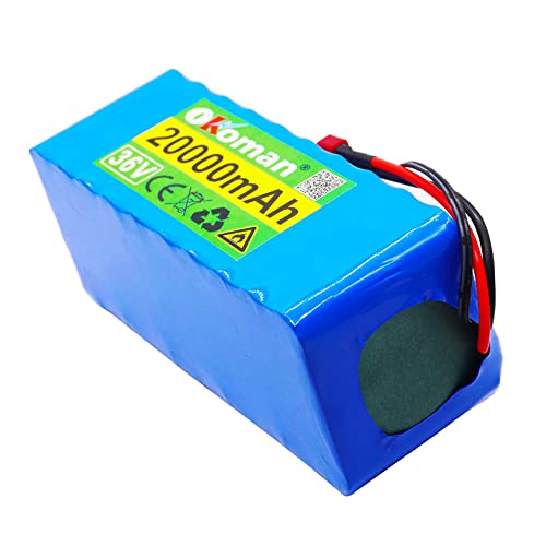 36v 10s4p 20ah 500w Batería De Alta Potencia 42v 20000mah 21700 Batería De Litio Ebike Bicicleta Eléctrica con Cargador BMS +