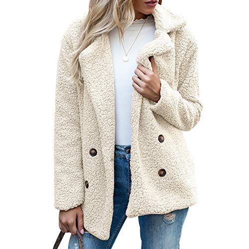 Abrigo Borrego Mujer Tallas Grandes Abrigos Teddy Señora Largo Chaqueta Polar Larga Mujer Invierno Anorak Mujer Chaqueton Borreguito Chaquetones Peluche Chaquetas Polares Abrigo Pelo Mujeres Leche S