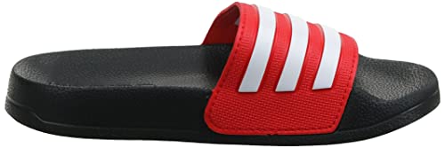 adidas Adilette Shower, Slide Sandal, Core Black/Cloud White/Vivid Red, 31 EU