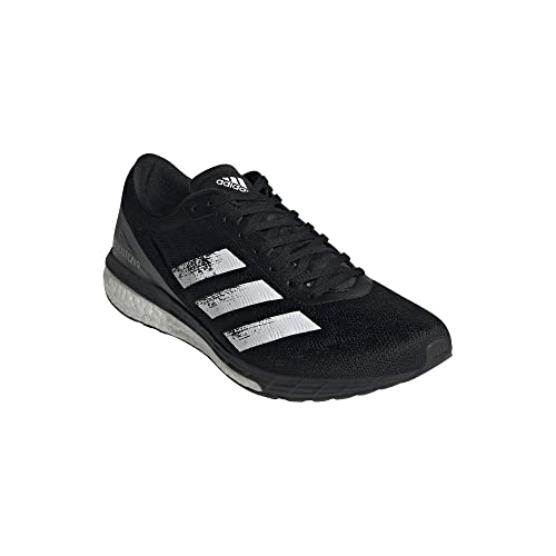 adidas Adizero Boston 9, Running Shoe Hombre, Core Black/Cloud White/Grey, 44 2/3 EU