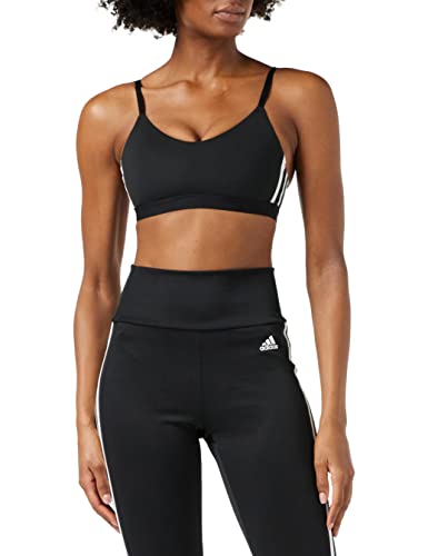 adidas Am 3S Bra Sujetador de Deporte, Mujer, Black/White, M