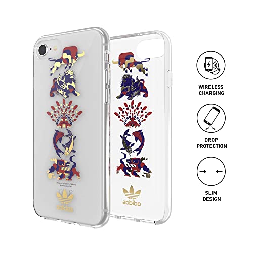 adidas - Carcasa para teléfono móvil Compatible con iPhone 6, 6S, 7, 8, iPhone SE2, Funda Transparente testada contra caídas con diseño Chino y Bordes elevados