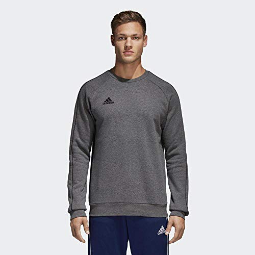 Adidas Core18 Sw Top Sudadera, Hombre, Gris (Gris/Negro), S