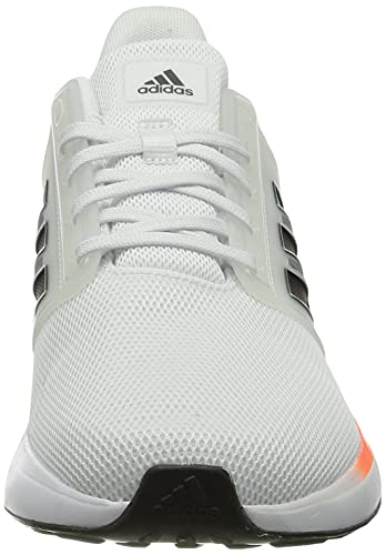 Adidas EQ19 Run, Zapatillas de Gimnasia Hombre, FTWR White/Carbon/Solar Red, 43 1/3 EU