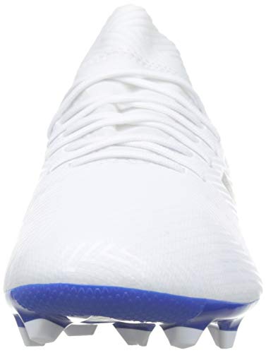 Adidas Nemeziz Messi 18.3 FG J, Botas de fútbol Unisex Adulto, Blanco (Ftwbla/Negbás/Fooblu 001), 38 EU