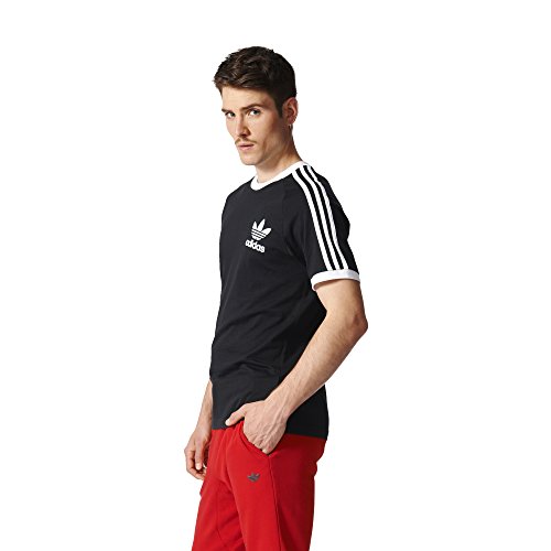 adidas Originals California - Camiseta para Hombre, Color Negro y Blanco