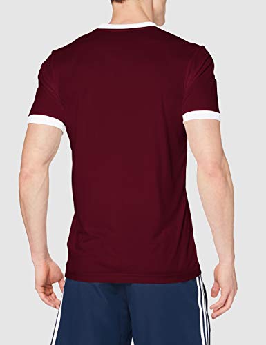 Adidas TABELA 18 JSY T-shirt, Hombre, Maroon/ White, L