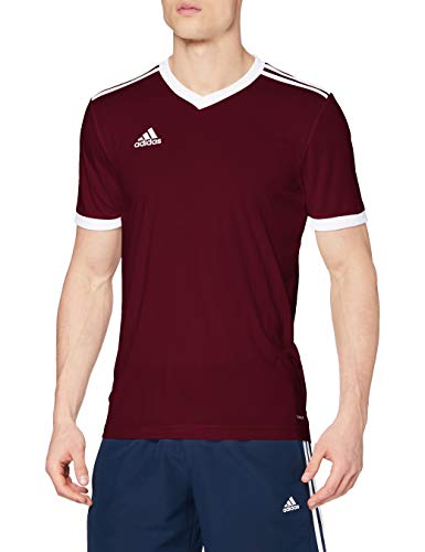 Adidas TABELA 18 JSY T-shirt, Hombre, Maroon/ White, L