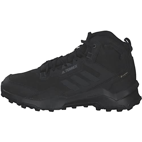 adidas Terrex AX4 Mid GTX, Zapatillas de Senderismo Hombre, NEGBÁS/Carbon/Gricua, 44 EU