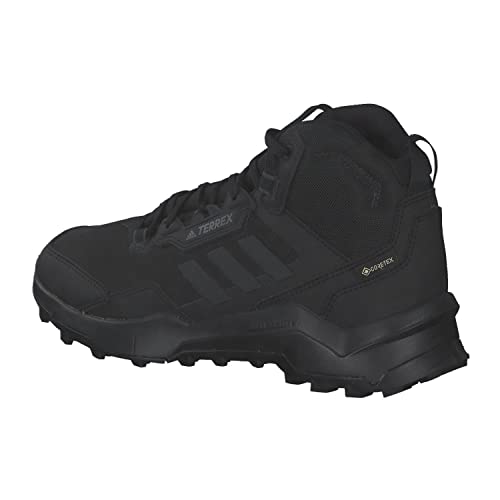 adidas Terrex AX4 Mid GTX, Zapatillas de Senderismo Hombre, NEGBÁS/Carbon/Gricua, 44 EU