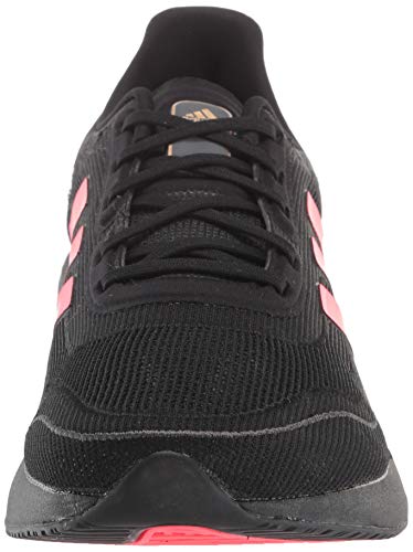 adidas unisex-adult Supernova,Black/Signal Pink/Copper,7 M US