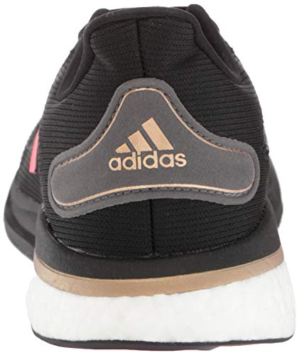 adidas unisex-adult Supernova,Black/Signal Pink/Copper,7 M US