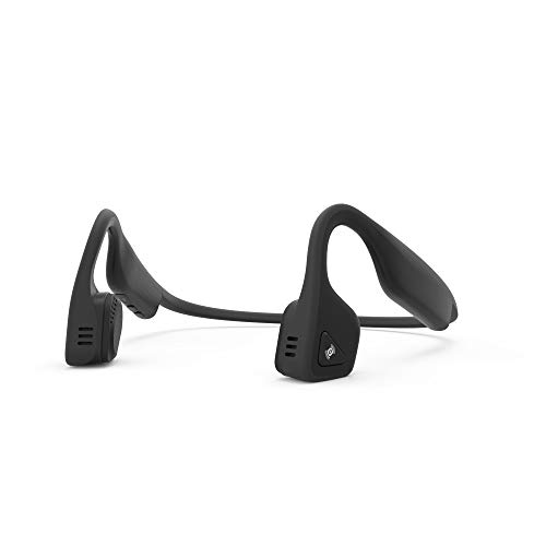 AfterShokz Trekz Titanium Auriculares de Conducción Ósea inalámbricos Bluetooth con Micrófono Resistentes al Sudor para el Deporte (Negro)