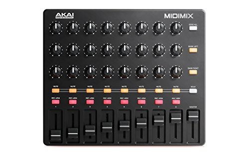 Akai Professional MIDIMIX - Mezclador controlador MIDI USB para Ableton, DAW y efectos virtuales, ligero y portátil