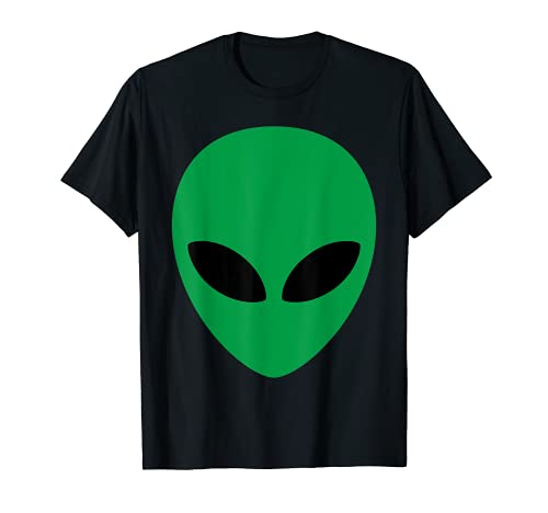 Alien Head Camiseta Verde Alien Gris Camisa Camiseta