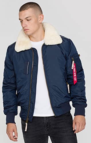 ALPHA INDUSTRIES 143104-7-L Chaqueta, Azul (Rep.Blue 7), Large (Tamaño del Fabricante: L) para Hombre