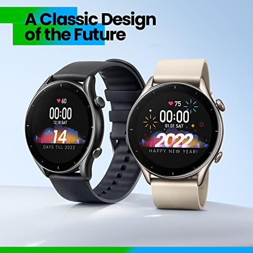 Amazfit GTR 3 Smartwatch Pantalla AMOLED de 1.39" Reloj Inteligente Fitness GPS 150 +Modos Deportivos 21 días de duración de la batería Monitoreo de Salud Alexa Integrado Zepp OS Sistema 5ATM Negro