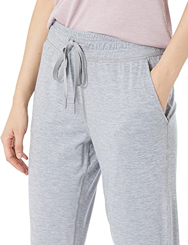 Amazon Essentials Brushed Tech Stretch Crop Jogger Pant pants, Grey Spacedye, US M (EU M - L)