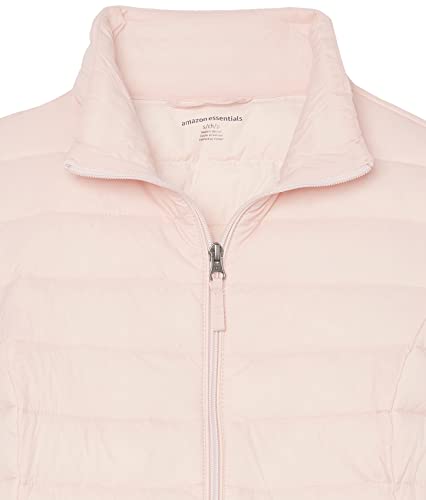 Amazon Essentials - Chaqueta acolchada para mujer, plegable, ligera y resistente al agua, Rosa (light pink), US S (EU S-M)