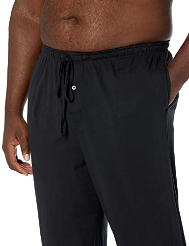 Amazon Essentials Knit Pajama Pant Bottoms, Negro, US XXL (EU XXXL-4XL)