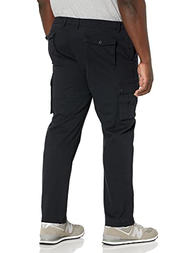 Amazon Essentials – Pantalones cargo elásticos de corte entallado para hombre, Negro, W29 x L29