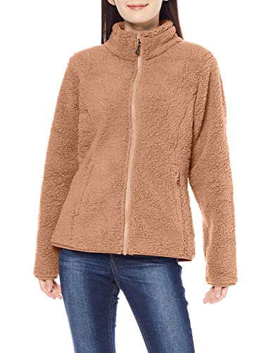 Amazon Essentials Polar Fleece Lined Sherpa Full-Zip Jacket Chaqueta de Forro, Bronceado, L