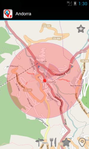 Andorra Mapa de viajes: Offline OSM Soft