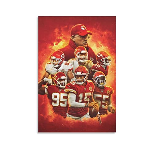 Andy Reid Carnell Lake Bennie Fowler Kareem Hunt - Póster decorativo para pared, diseño de lago Bennie Fowler, 30 x 45 cm