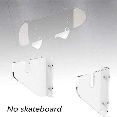 aniceday Estante para Tabla de Skate de 2 Piezas - Soportes de Montaje en Pared de acrílico Transparente Transparente para Snowboard, Soporte de exhibición para almacenar Tablas de Skate Longboard