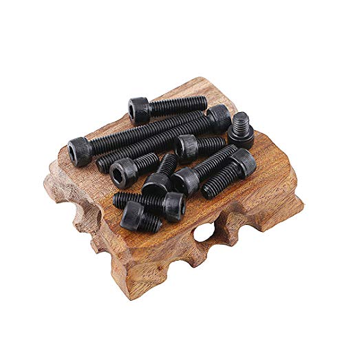 ANSIEDIO M8 Tornillos Allen Negro Tornillos de Cabeza Hexagonal Interior de Acero Carbono Hex Socket Cap Tornillos de Alta Resistencia - M8×16mm,20 pcs