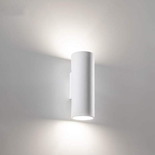 Aplique LED lámpara pared yeso doble emisión GU10 luz entrada 230 V