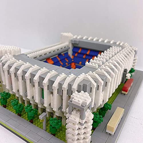 Architecture Soccer Field Building Blocks, 4575 Piezas Nano Mini Blocks España Real Madrid Soccer Stadium Kit de Modelo arquitectónico, Modelo de Arquitectura No Compatible con Lego