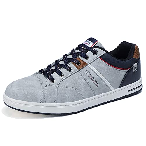 ARRIGO BELLO Zapatos Hombre Vestir Casual Deportivas Zapatillas Sneakers Caminar Correr Deportivas Gimnasio Moda cómodo Viajar Talla 41-46 (Oscuro, Numeric_46)