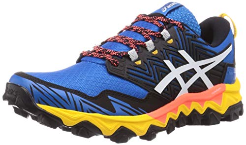 Asics Gel-Fujitrabuco 8, Sneaker Hombre, Directoire Blue/White, 46 EU