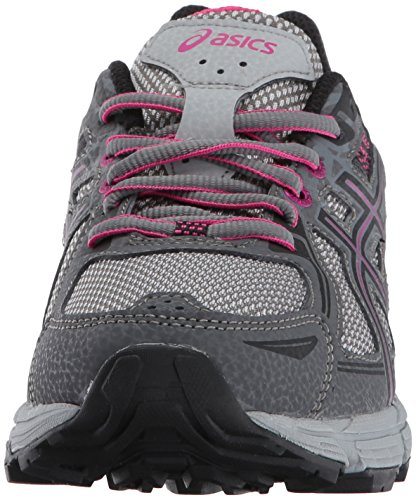 Asics - Gel-Venture 6 - Zapatillas deportivas para mujer, para correr, Gris (Carbono/Negro/Rosa Pavo Real), 40 EU