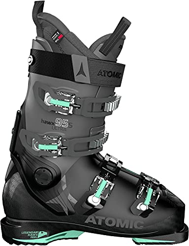 ATOMIC HAWX Ultra 95 S W, Botas de esquí Mujer, Black/Anthracite/Mint, 37.5 EU