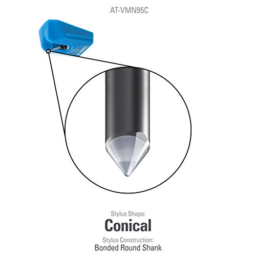 Audio-Technica AT-VMN95C - Lápiz óptico cónico de Repuesto para Cartuchos VM95 (AT-VMN95C Conical)